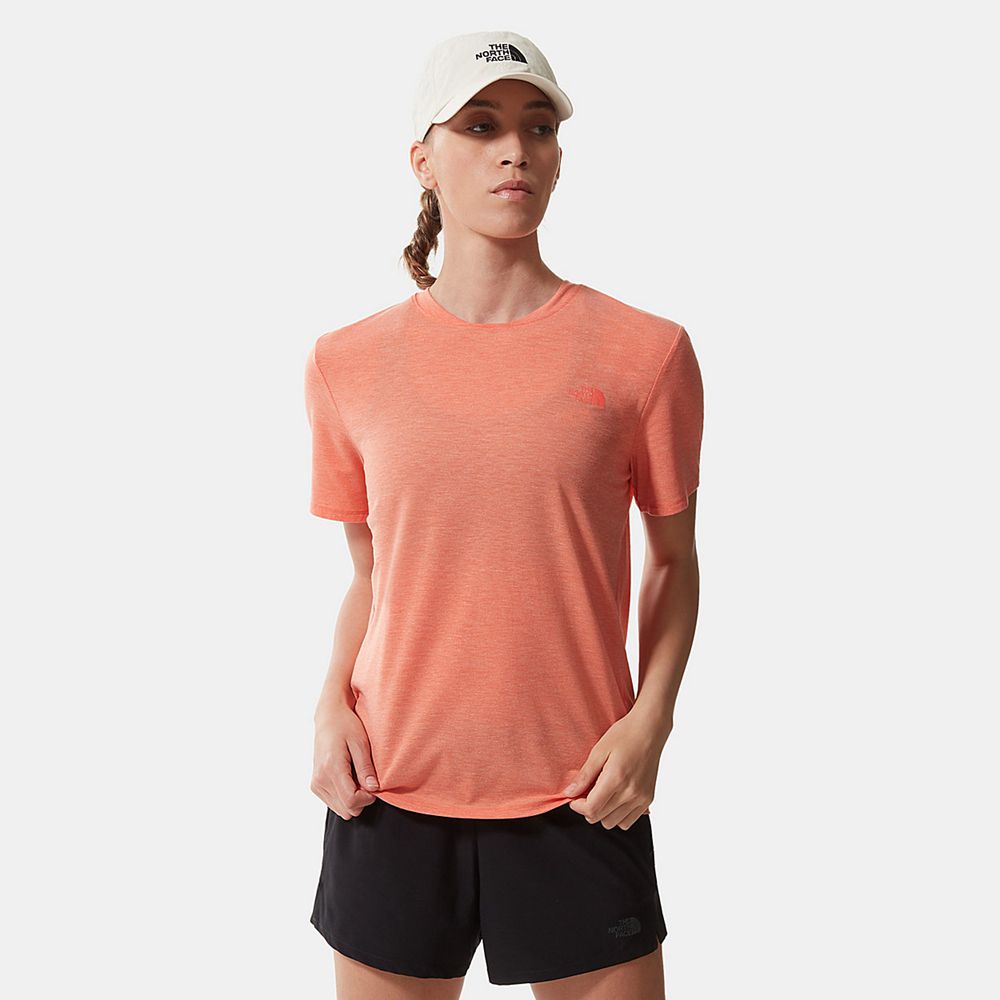 The North Face T-Shirts Womens Australia - The North Face Wander Orange Running & Training (DFR-5072